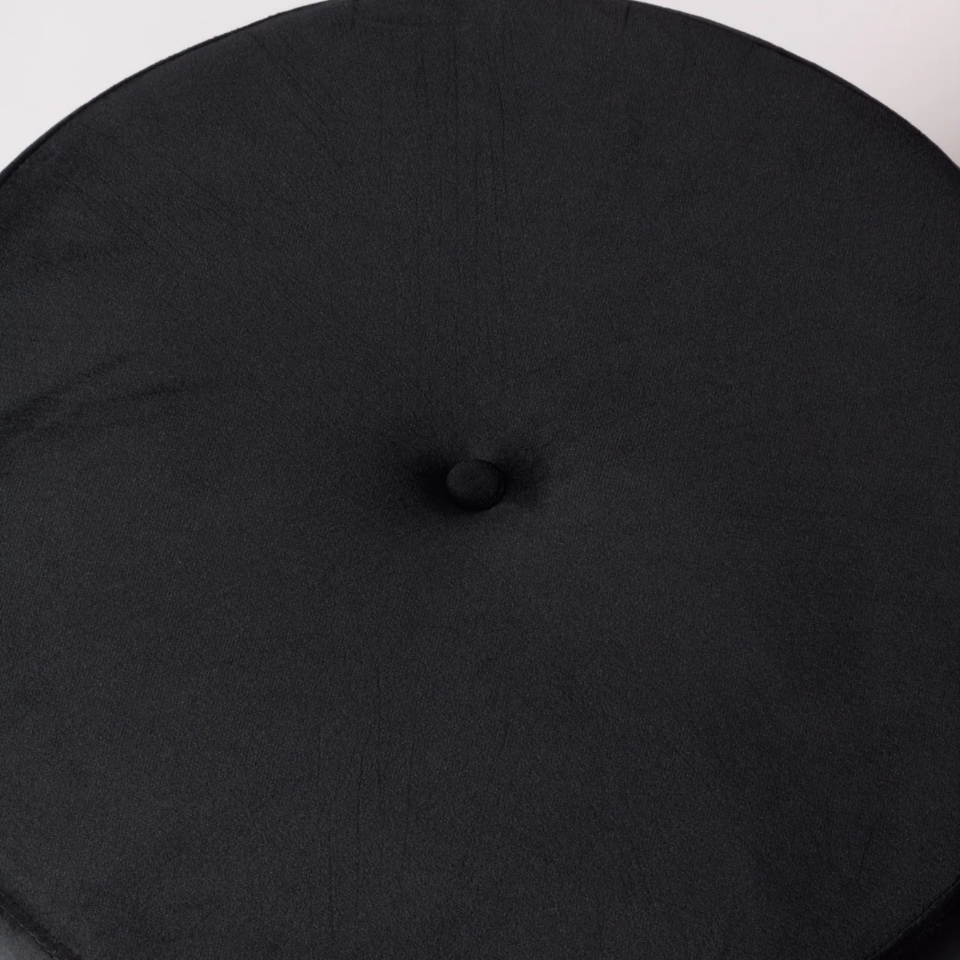 Kraft Black Velvet Pouffe - Image 5