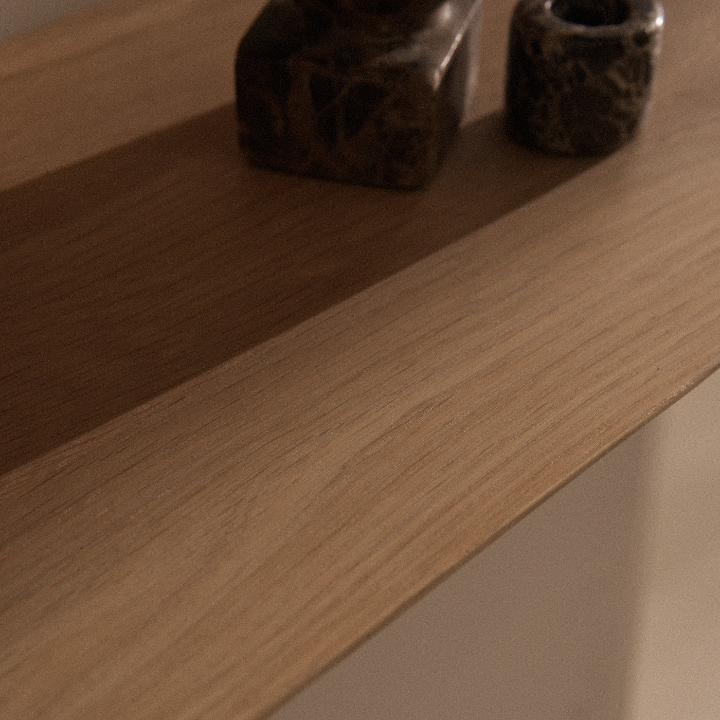 Grain Oak Wall Shelf - Image 2