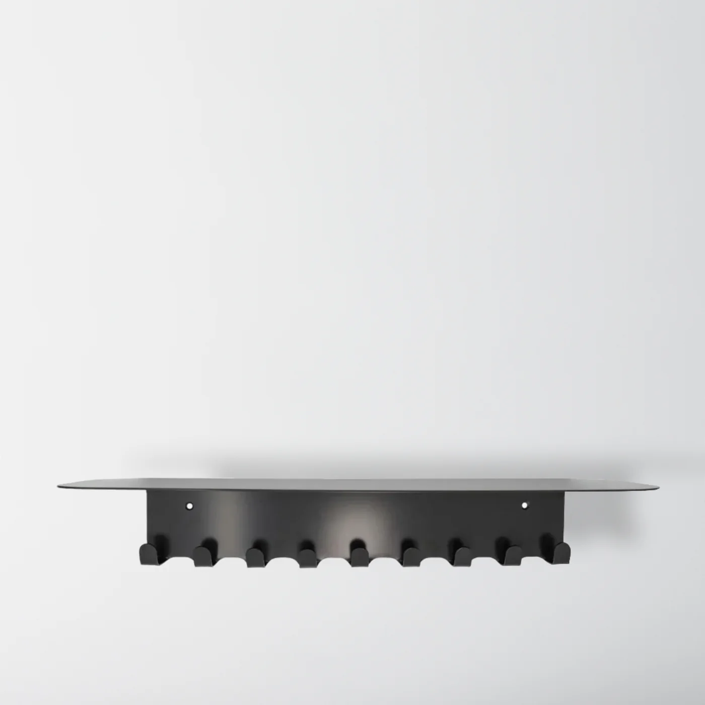 Hang Coat Rack Shelf, Black
