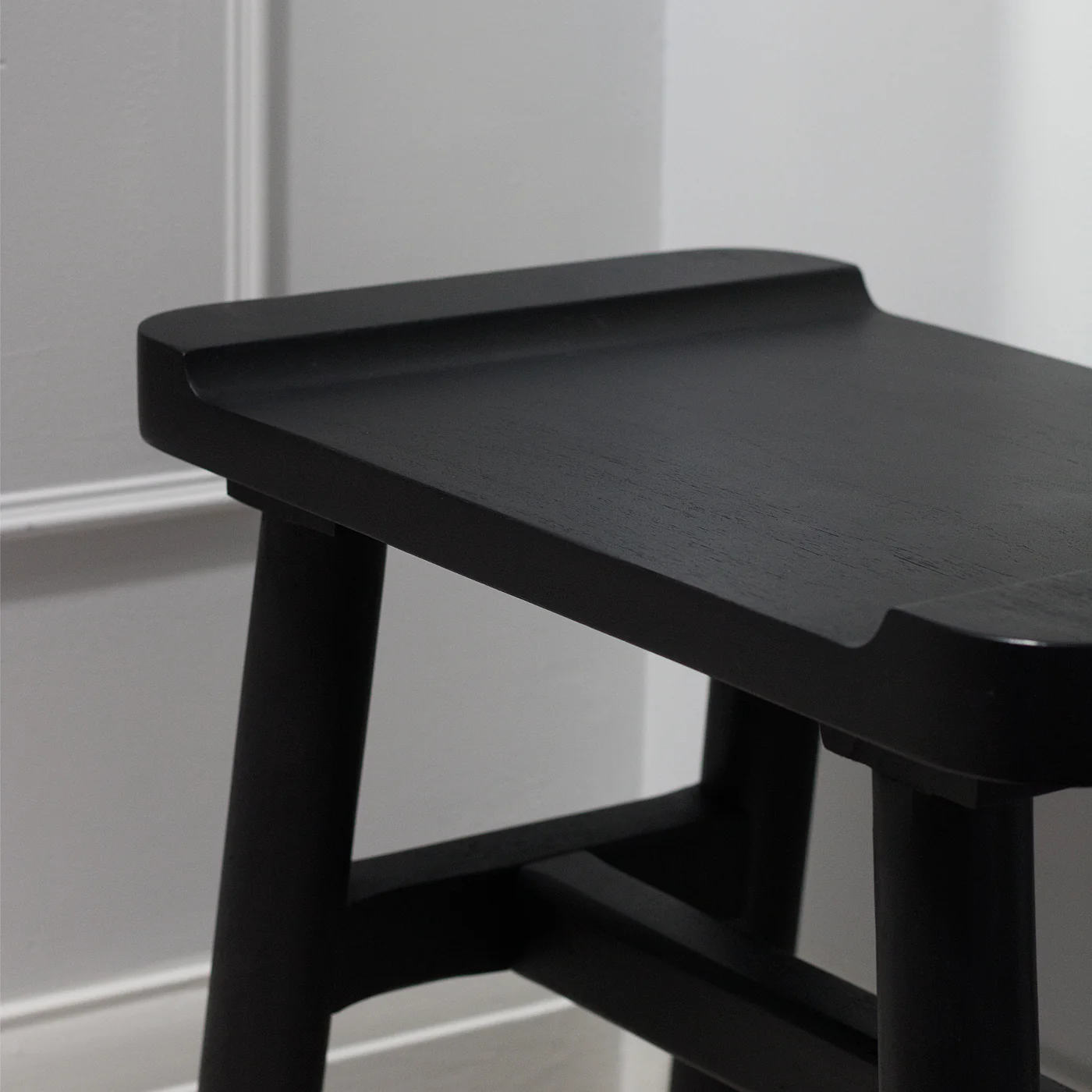 Kettil Black Wooden Step Stool - Image 5
