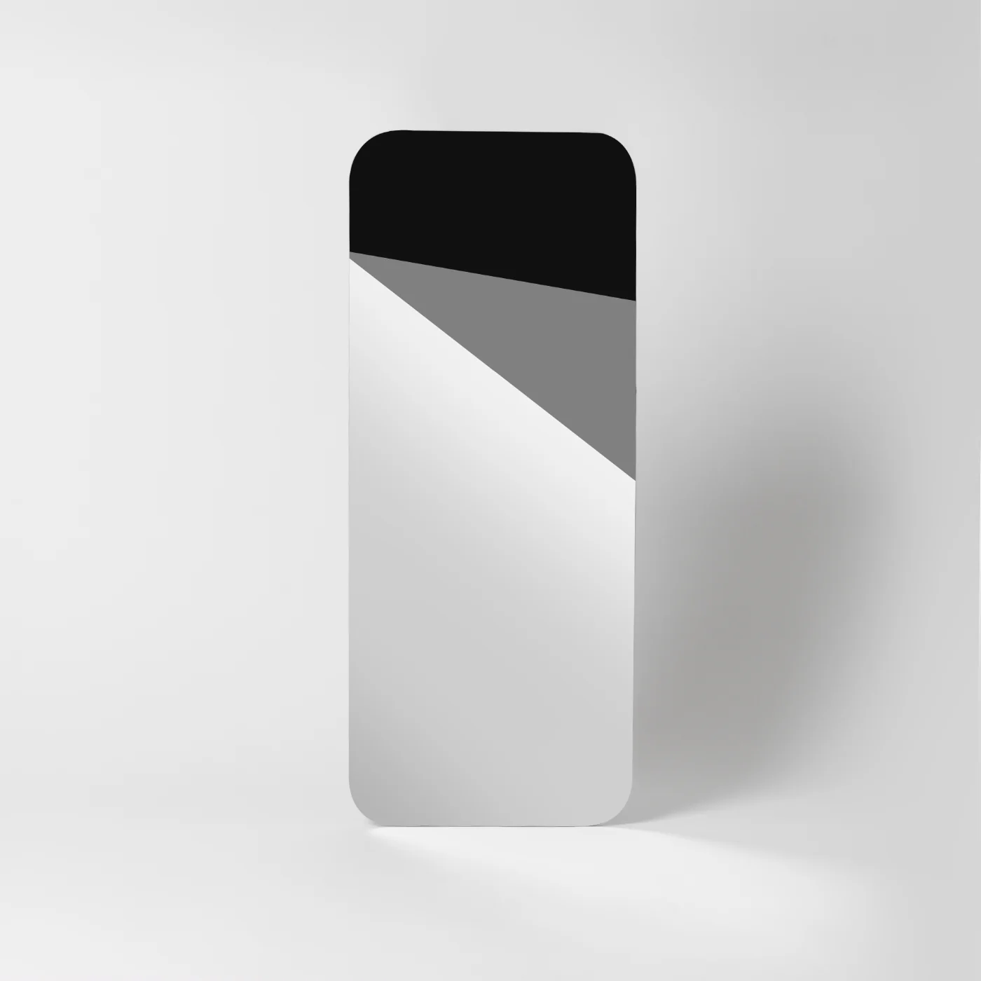 Laurel Grey Geometric Mirror