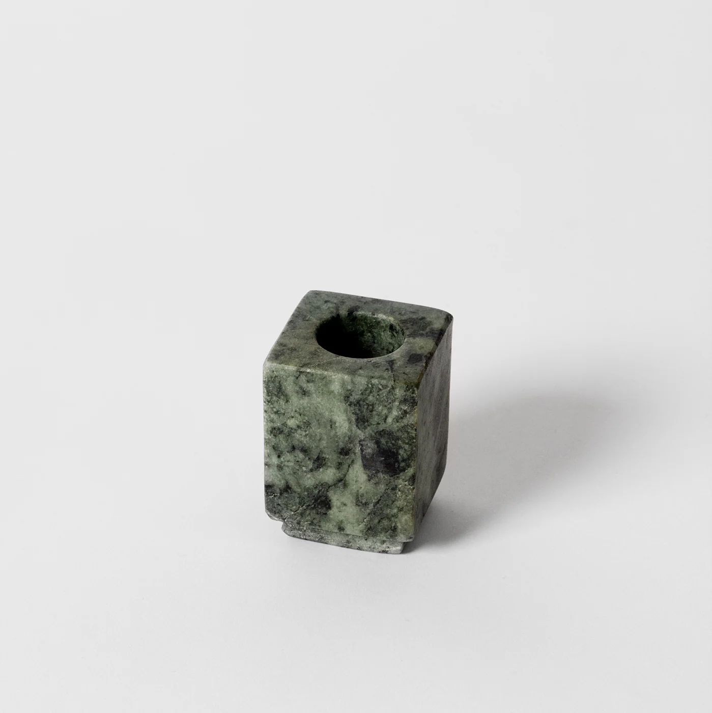 Meja Green Marble Candlestick Holder