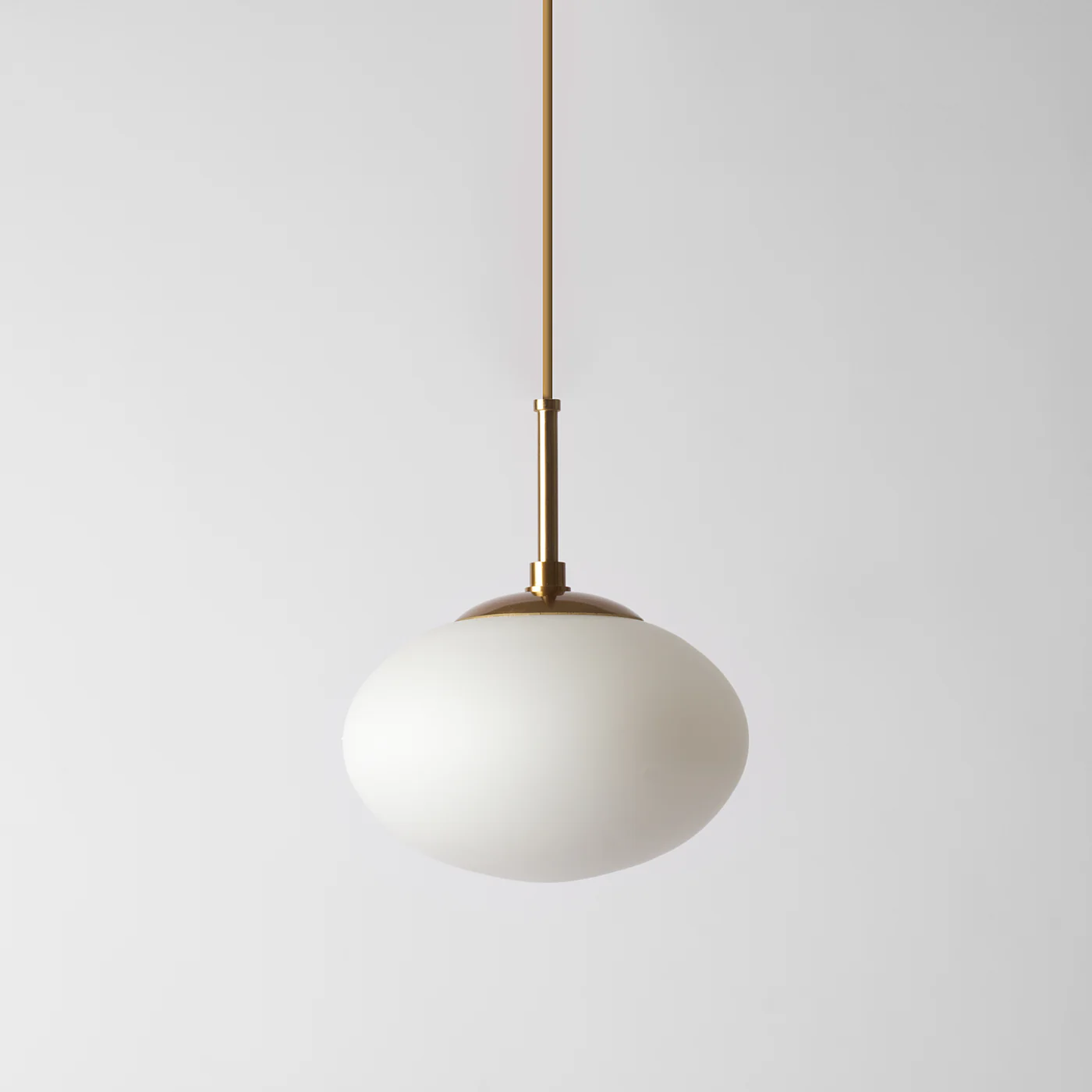 Odette White Glass Pendant Light, Small