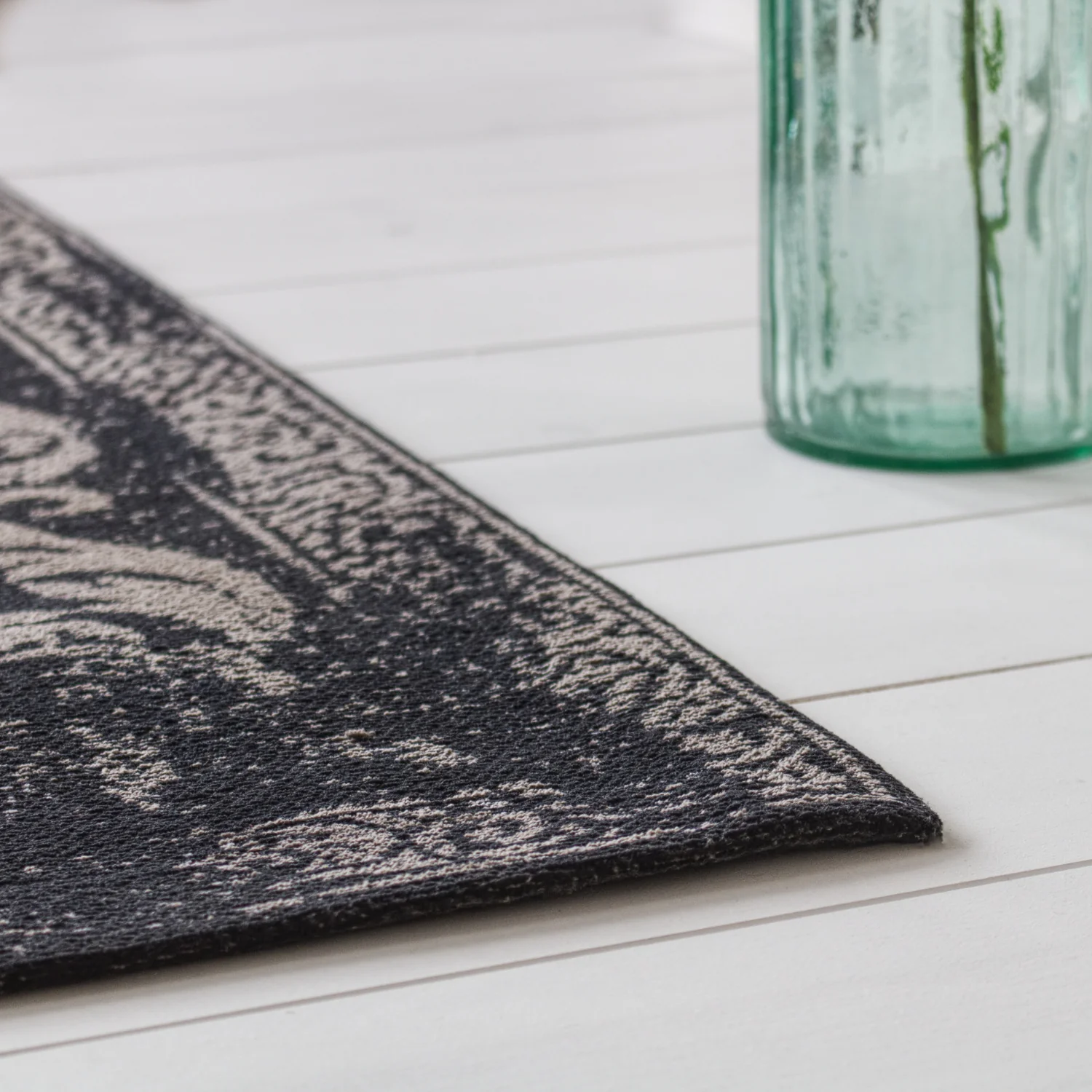 Soho Faded Vintage Area Rug Black - Image 3