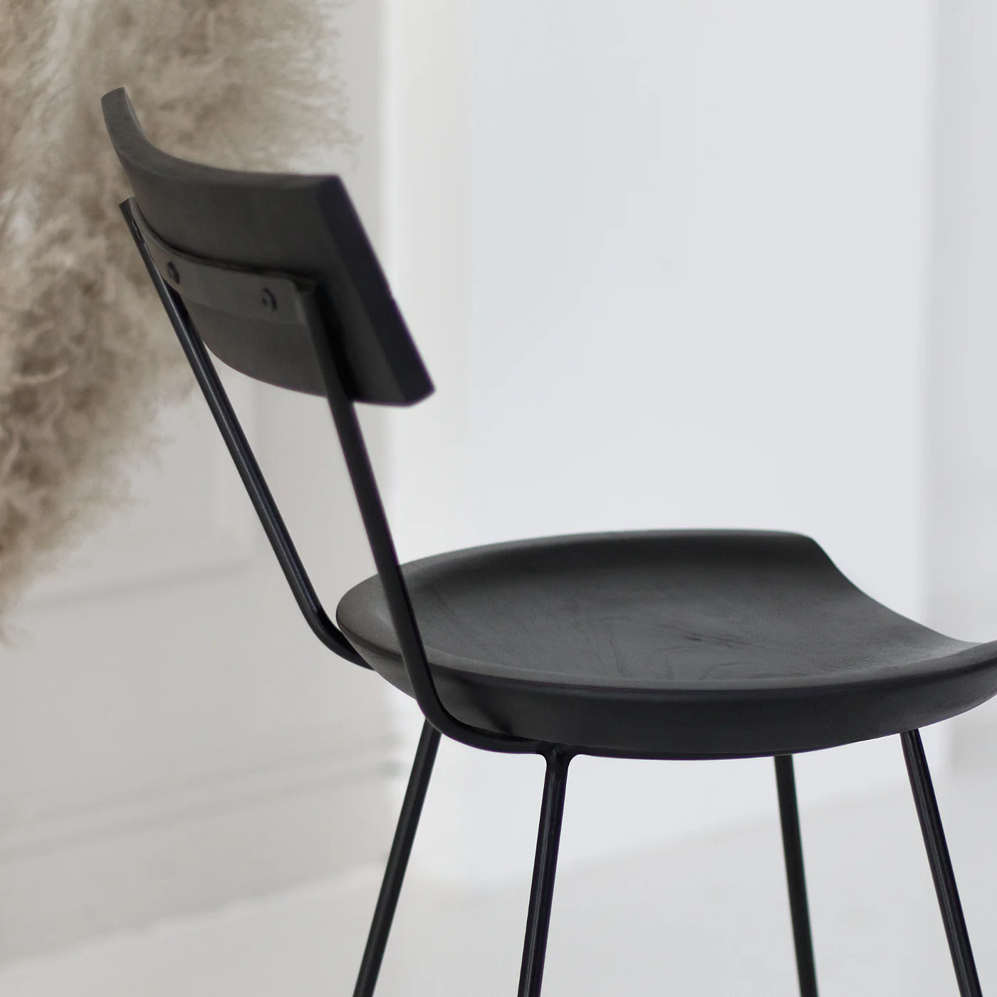 Stoker Black Counter Stool with Backrest - Image 7
