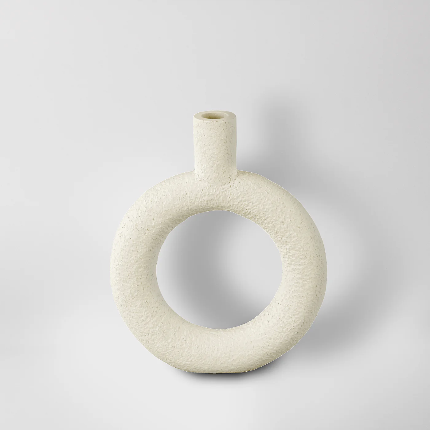 Thora White Donut Candle Holder